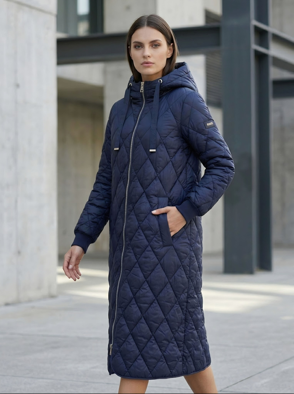 пальто утеплённое с капюшоном franco vello 3623-124/24-01