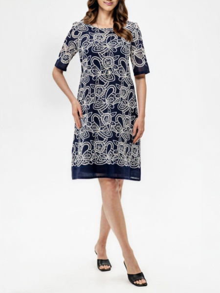 платье женское frank fashion Котон navy 05-25