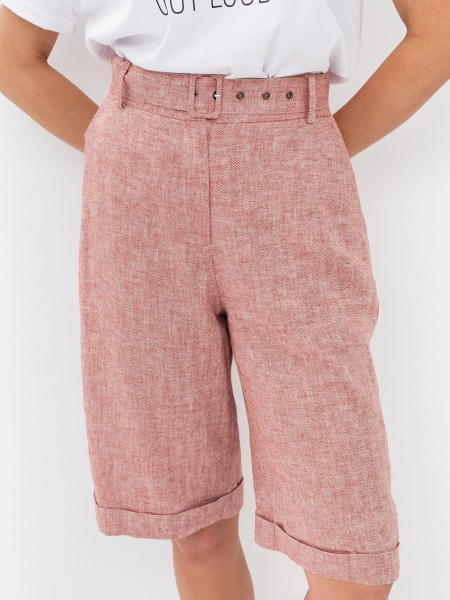 шорты женские удлиненные с поясом (бермуды) bulmer 4245413/42