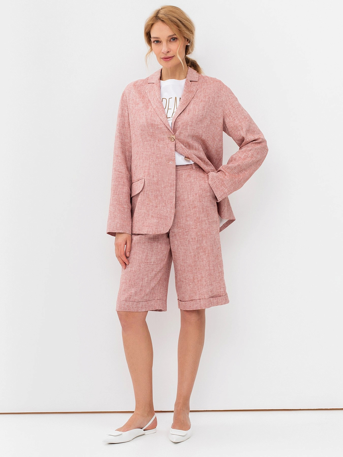 Шорты женские удлиненные с поясом (бермуды) Bulmer