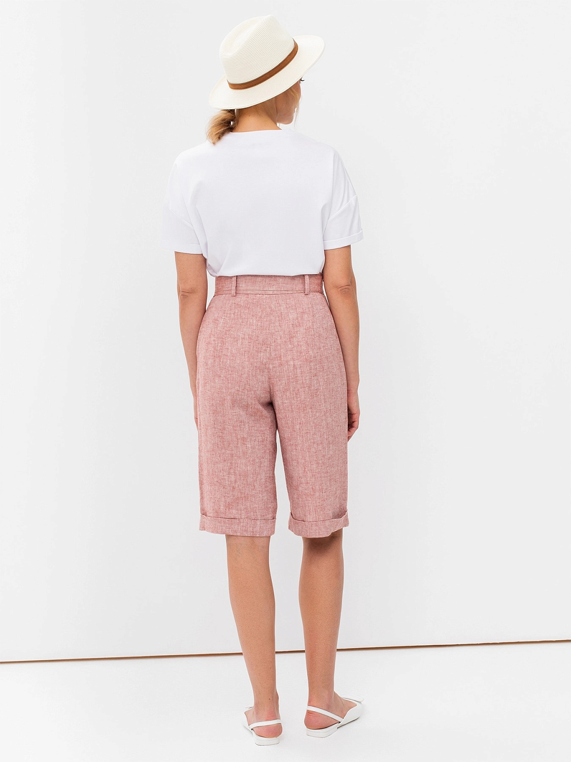 Шорты женские удлиненные с поясом (бермуды) Bulmer