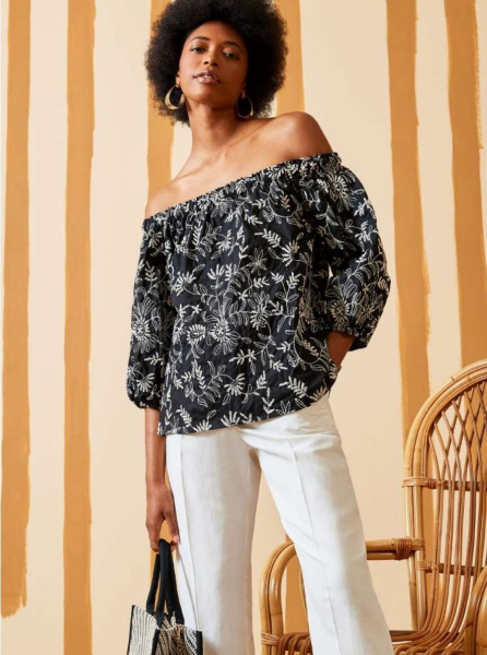 блуза с открытыми плечами pennyblack LEANDRO