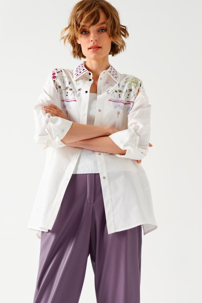 брюки женские из экокожи noche mio copal 4.638