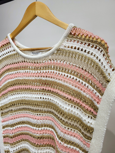 джемпер женский broadway nyc fashion 55002284 pale rosette striped