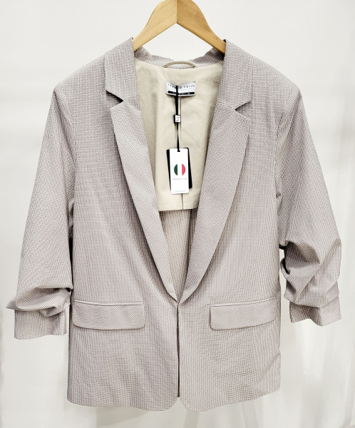 жакет женский franco vello 6177-124/24-01 gabbia beige-611