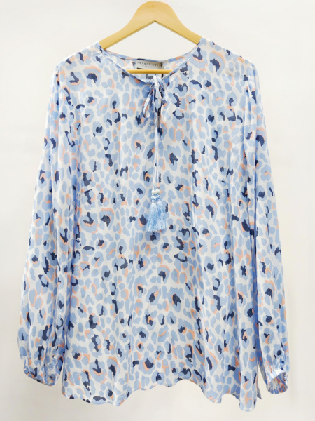 блуза женская franco vello 123-23-01 leopardo nebuloso-300