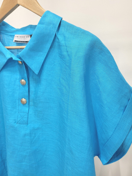 блуза (рубашка) franco vello 2907-124/24-01 mare adriatico-322