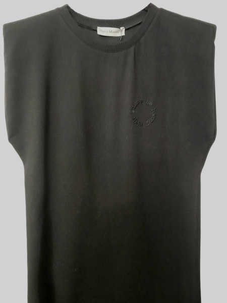 платье трикотажное moretti 60227 black