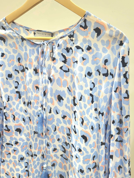 блуза женская franco vello 123-23-01 leopardo nebuloso-300
