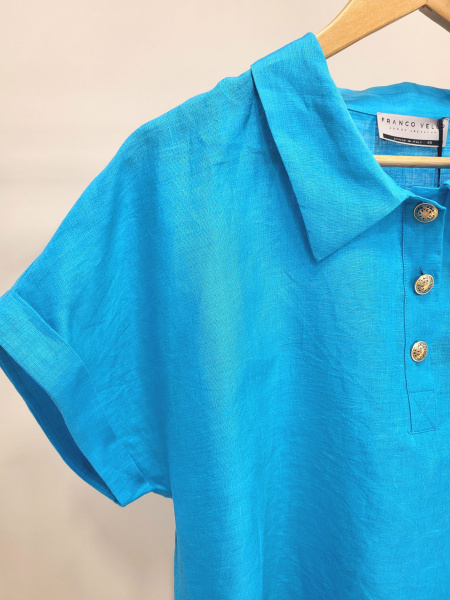 блуза (рубашка) franco vello 2907-124/24-01 mare adriatico-322