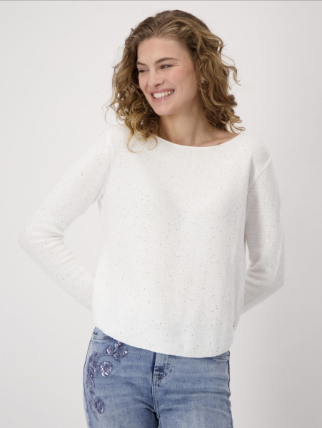 джемпер женский с пайетками monari 409454