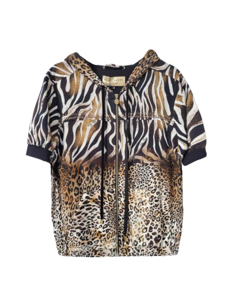 жакет трикотажный с капюшоном elisa fanti 6В143